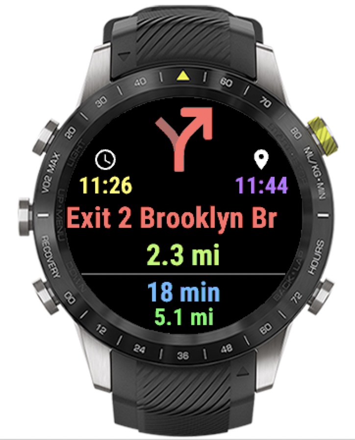 Google maps garmin clearance watch