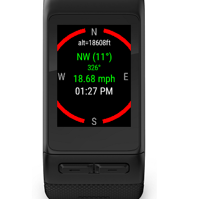 Garmin discount compass widget