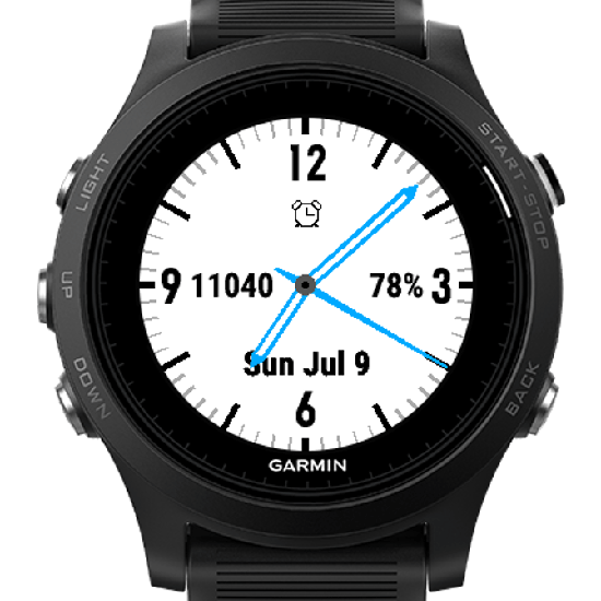 Garmin analog watch face hot sale