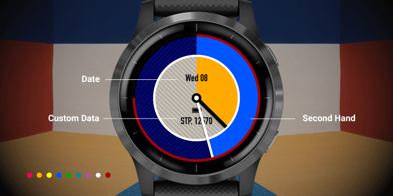 garmin watch with second hand