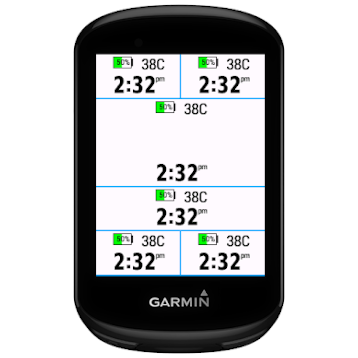 Temperature widget garmin hot sale