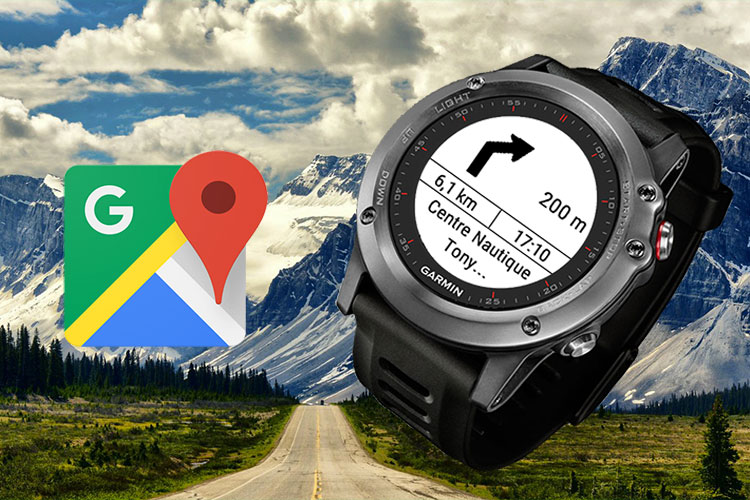 Garmin smartwatch store google maps