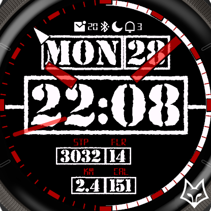 Time Stamper Watch Face Garmin Connect IQ