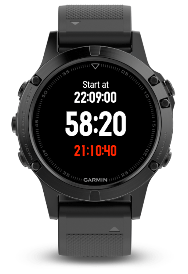 Garmin forerunner shop 35 countdown timer