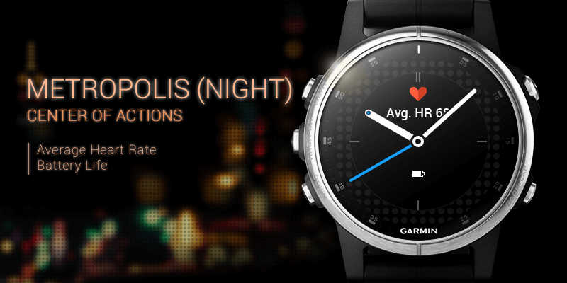 garmin watch face heart rate