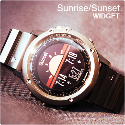 Garmin fenix 5 clearance sunrise sunset times