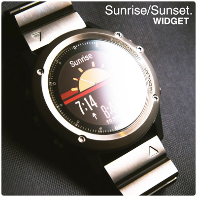 garmin fenix 5 sunrise sunset times