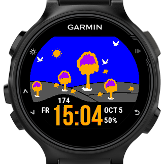 Sun is rising Garmin Connect IQ