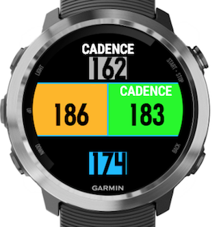 Garmin store watch cadence