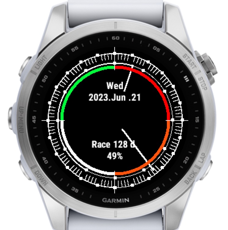 Garmin analog best sale watch face