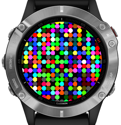 Puslating Disco Lights Widget | Garmin 