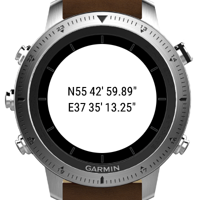 Fenix 5 gps coordinates on sale