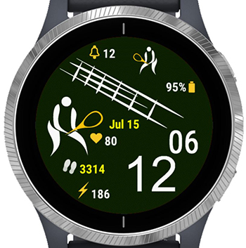 Samsung watch active online 2 tennis