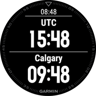 garmin connect time zone