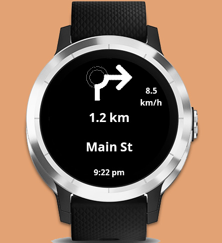 Garmin smartwatch shop google maps