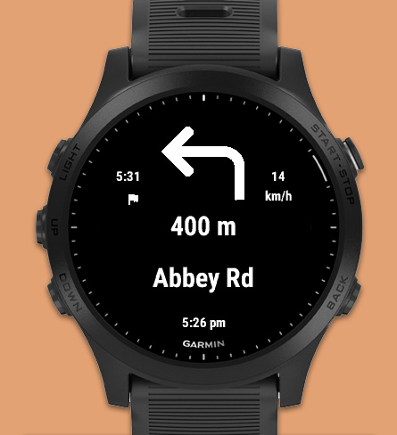 Garmin fenix 2025 5 google maps