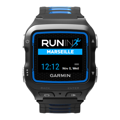 Run In Marseille - Watch Face | Garmin Connect IQ