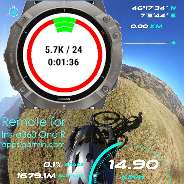 Télécommande Insta360 GPS Preview pour caméras Ace et Ace Pro