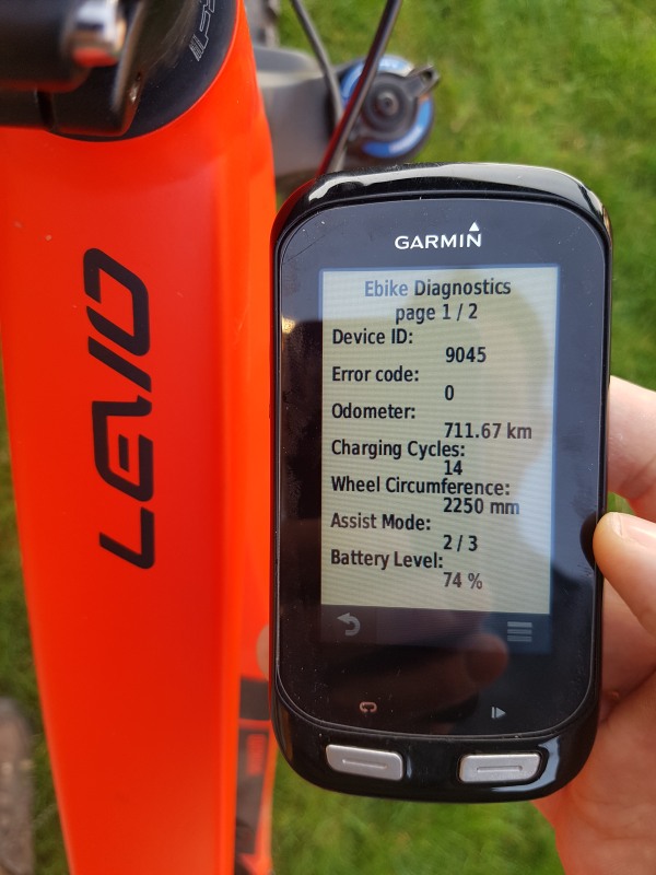 Ebike Diagnostics Garmin Connect IQ