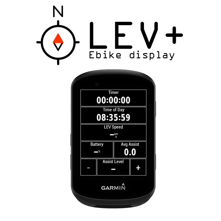 LEV E Bike Display Garmin Connect IQ