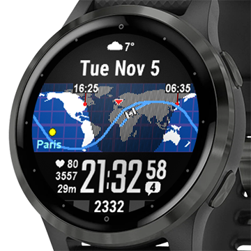 WorldFace Garmin Connect IQ