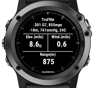 garmin ballistic watch