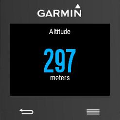 garmin connect elevation