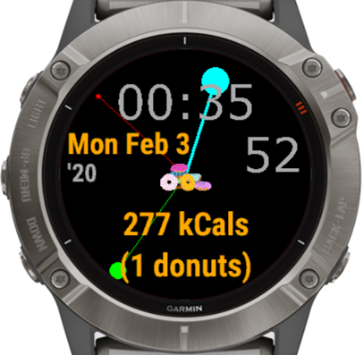 Garmin fenix 6 24 best sale hour clock