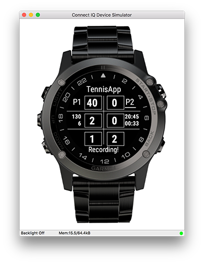 Vivoactive 3 2024 tennis activity