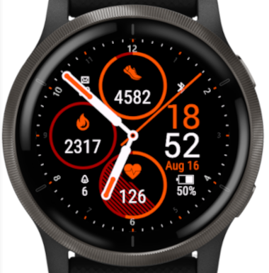 Weather Face Watchface on Garmin Fenix 7X Solar