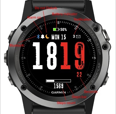 Best fenix best sale 3 watch faces