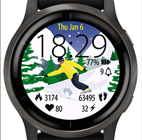 Snowboarding Garmin Connect IQ