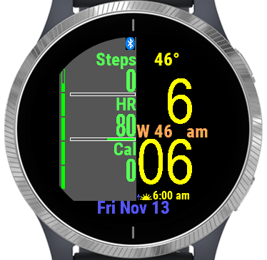 Megatime Large Font Watchface Garmin Connect Iq