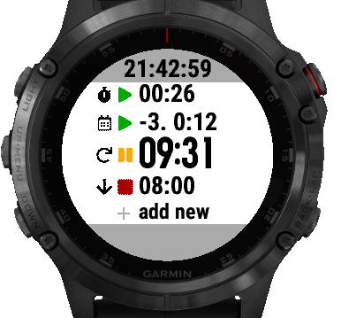 Multi Timer  Garmin Connect IQ