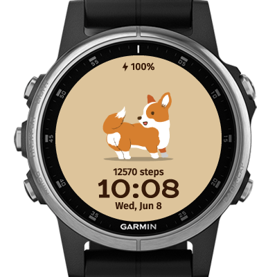 コーギー犬 Garmin Connect Iq