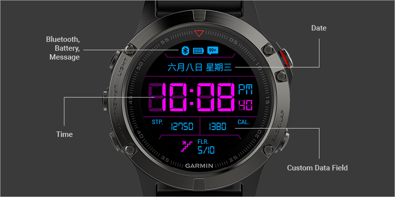 led watch face