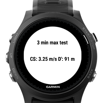 Critical Speed Garmin Connect IQ