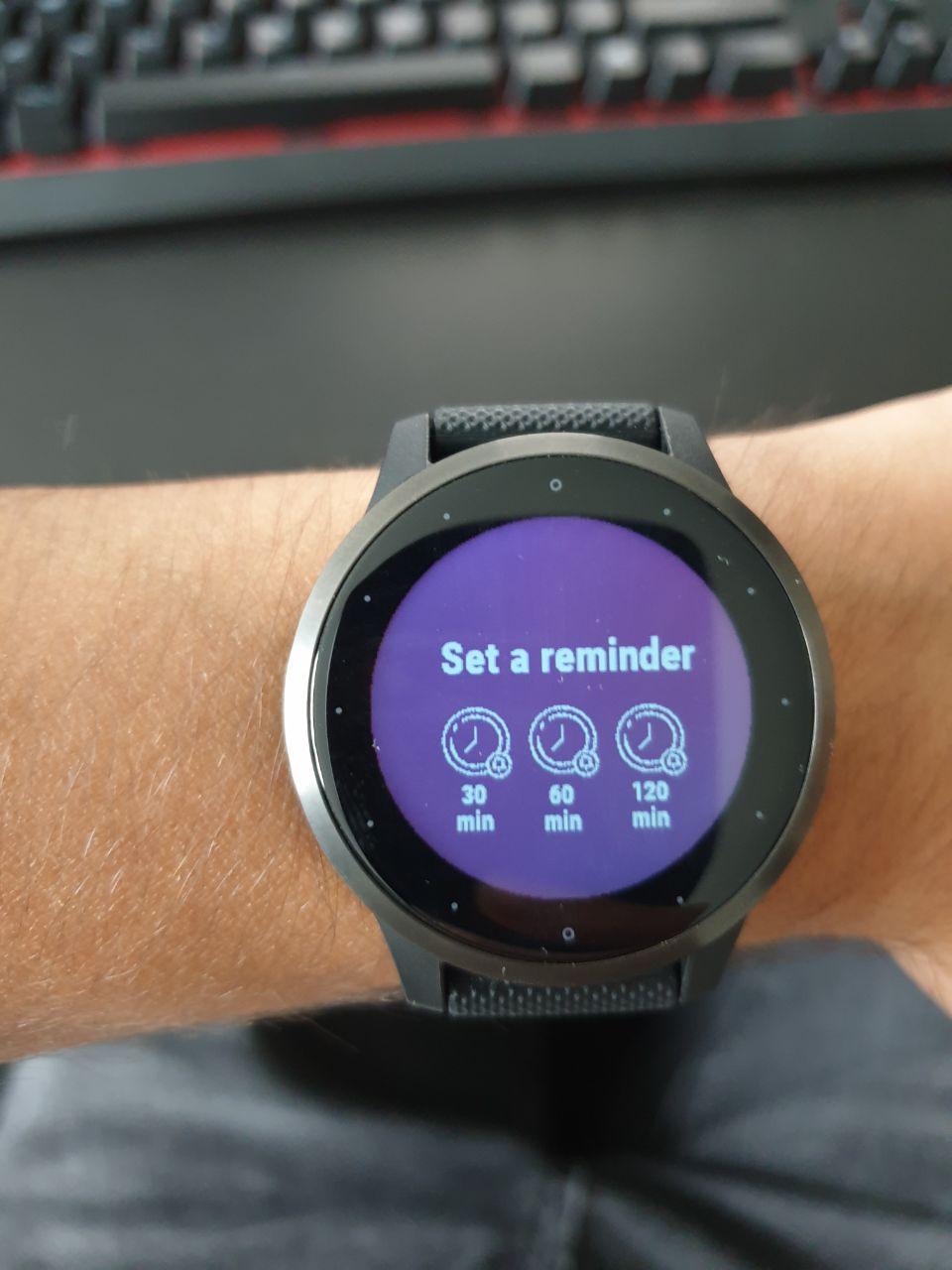 Garmin vivoactive online widgets