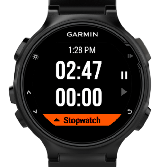 garmin 235 countdown timer