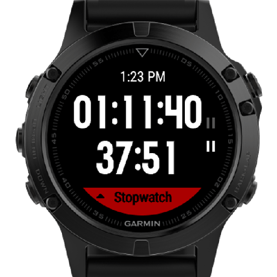 Stopwatch Timer Garmin Connect IQ