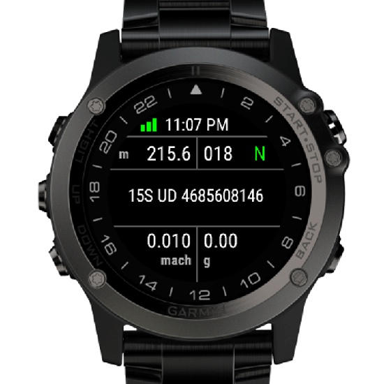 fenix 5 gps coordinates