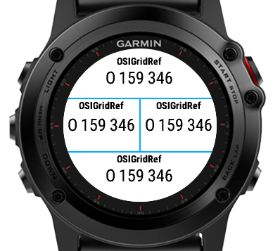 garmin fenix 5 grid reference