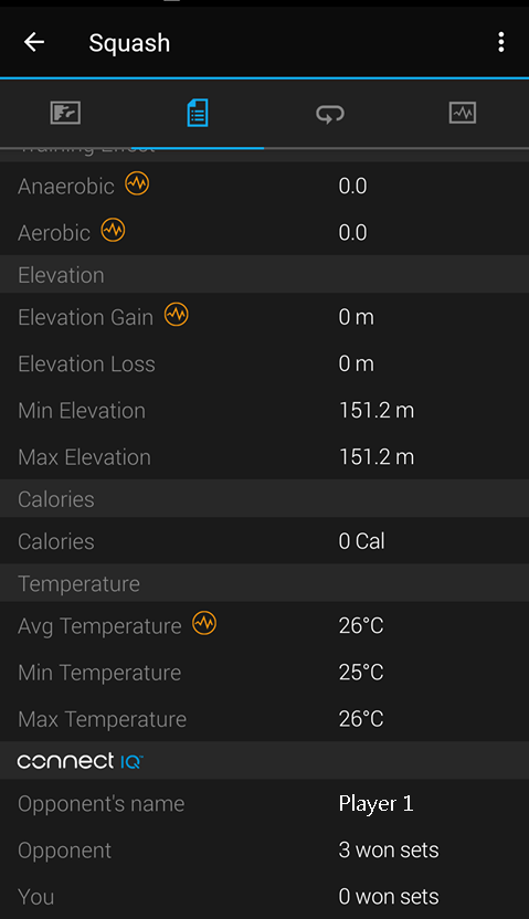 Squash Scorer Garmin Connect IQ