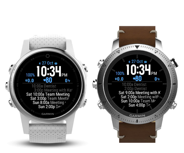 garmin vivoactive 3 calendar