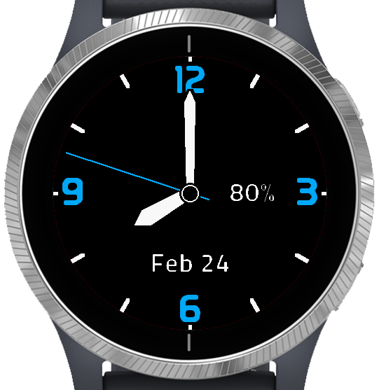 Gradient Analog Watch Face Garmin Connect IQ atelieryuwa.ciao.jp