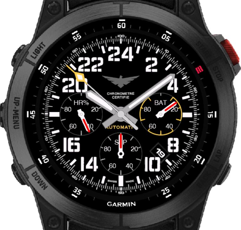 Garmin military outlet watch face