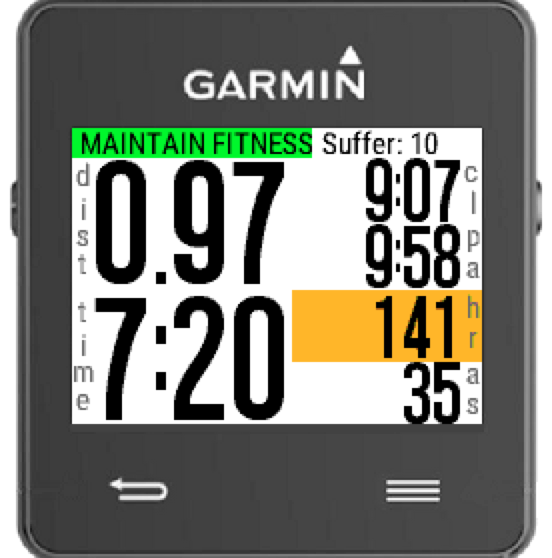 Suffer best sale score garmin