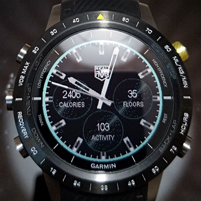 Garmin tag 2025 heuer watch face