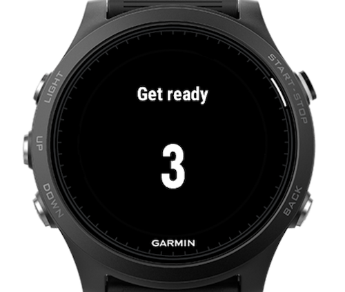 garmin watch interval training