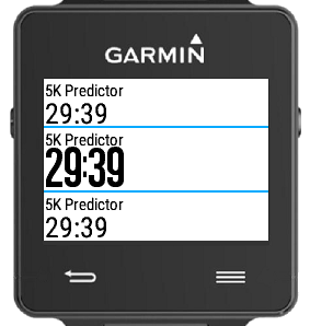 Race predictor cheap garmin vivoactive 3